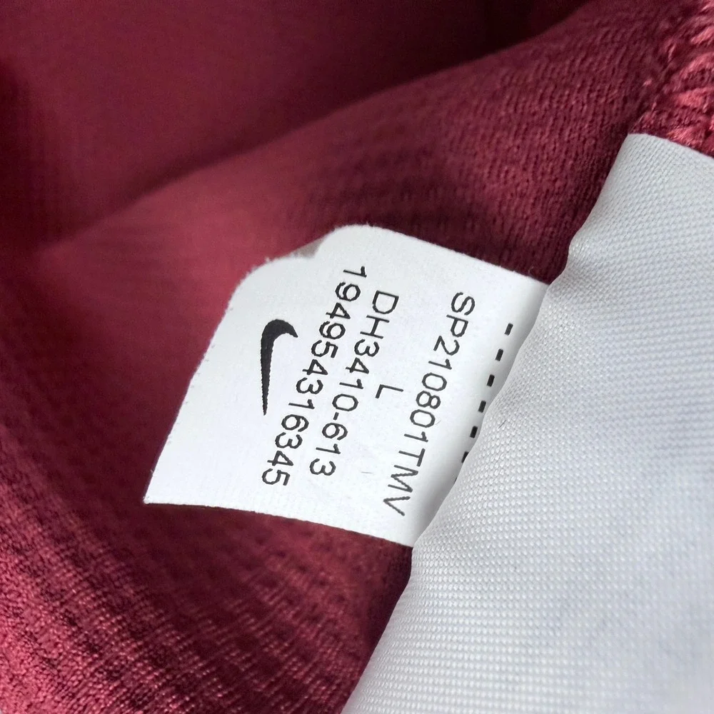 Nike Woven Dri-FIT 1/4 Zip Training Pullover Red Grey DH3410-613 Mens Large